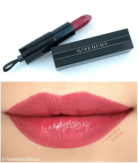 givenchy rouge interdit satin lipstick 2017 swatches|Givenchy universal black lip balm.